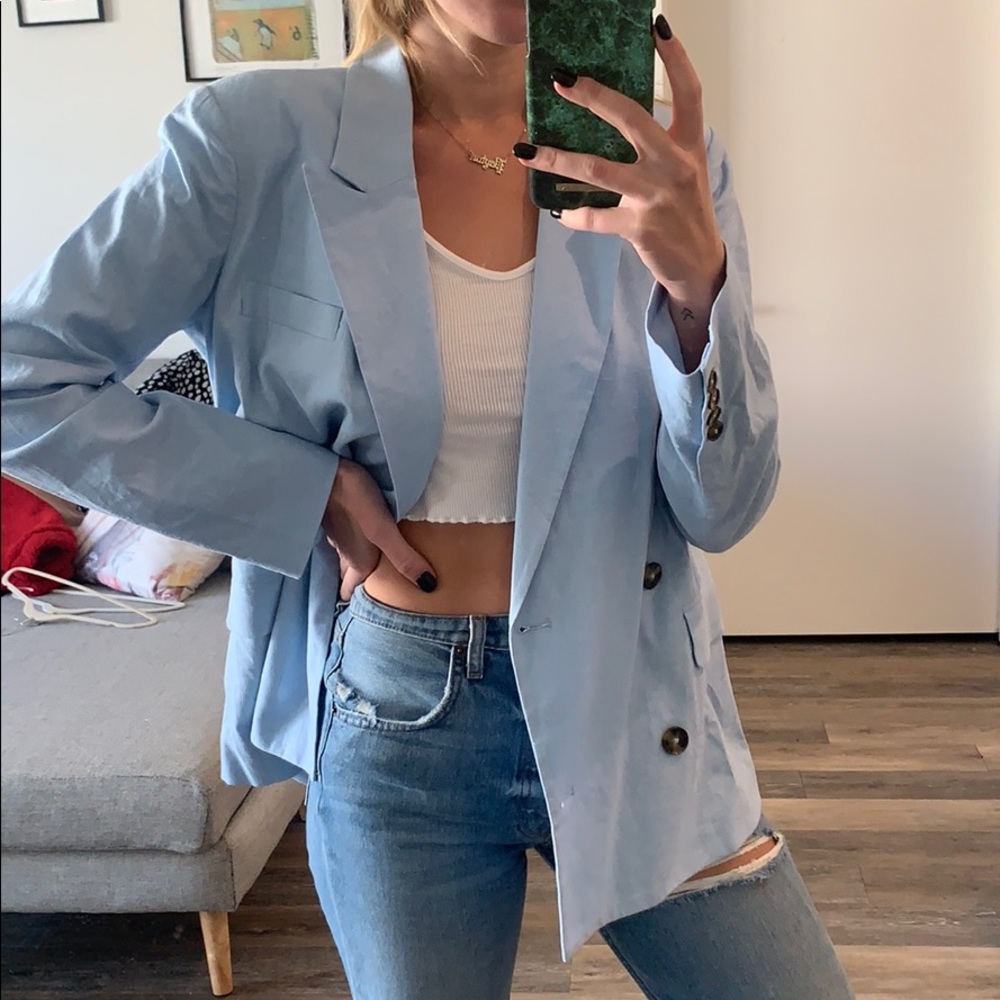 LPA Oversized Linen Blazer